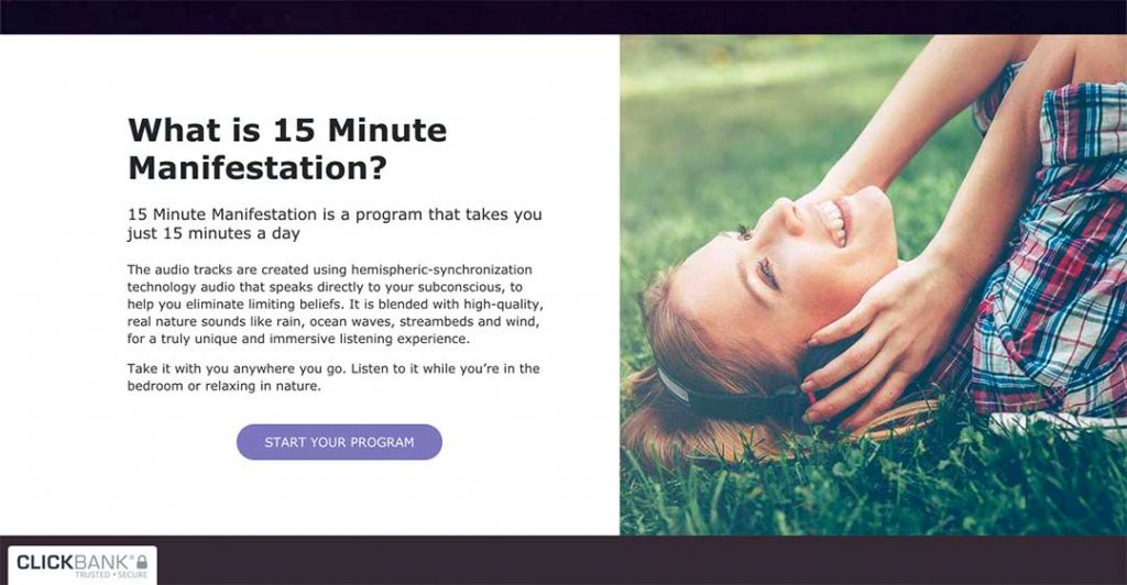 5 minute manifestation homepage