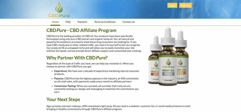 CBDPure - CBD Affiliate Program