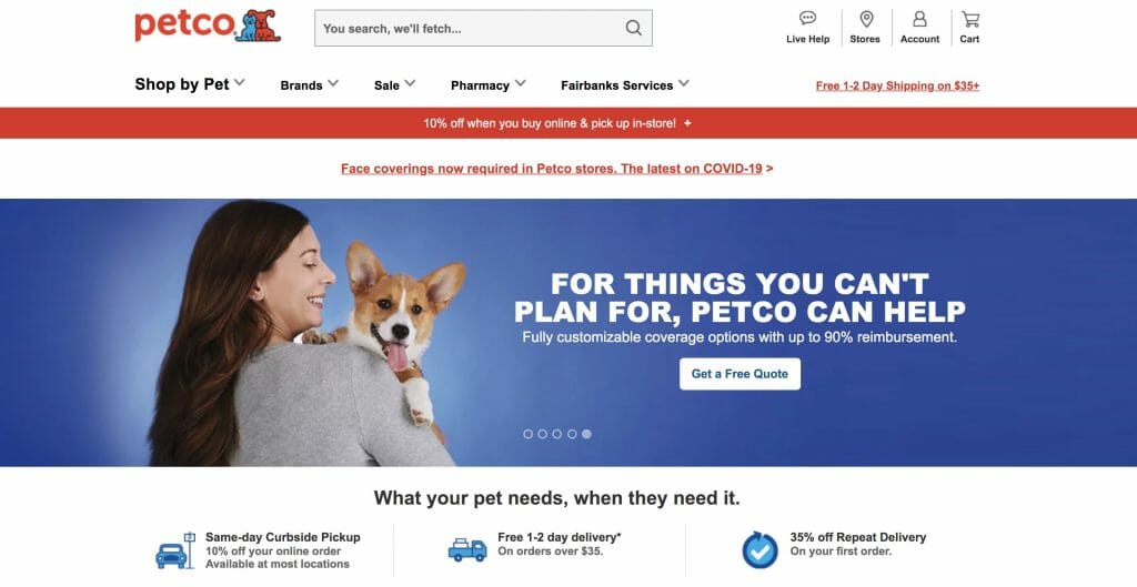 Petco Affiliate Program Homepage