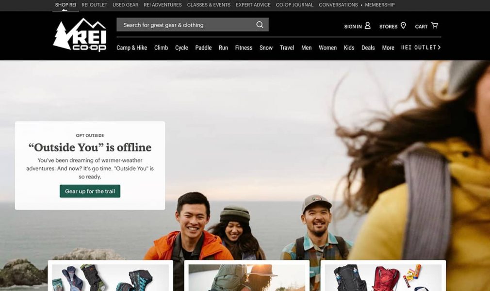 rei coop homepage