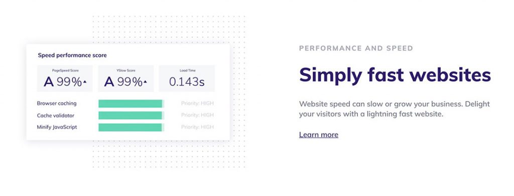 Speed performance for wordpress website