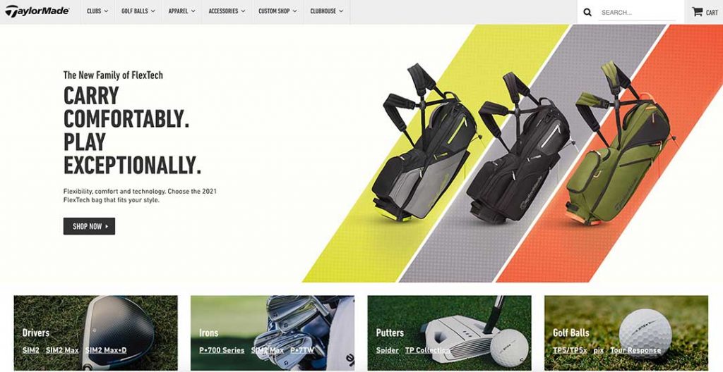 TaylorMade Homepage